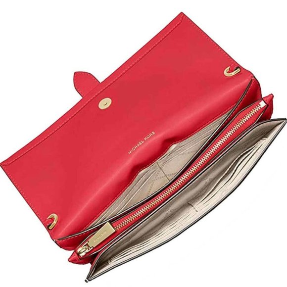 Michael Kors Cece Large Clutch Crossbody - Red - Picture 4 of 4